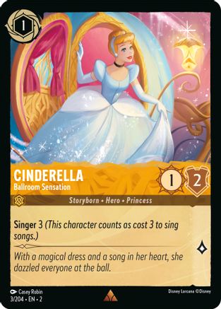 Cinderella - Ballroom Sensation (3/204) - Rare - Cold Foil