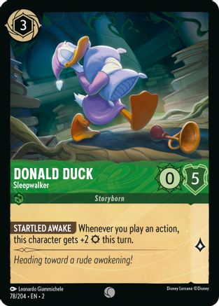 Donald Duck - Sleepwalker (78/204) - Common - Cold Foil