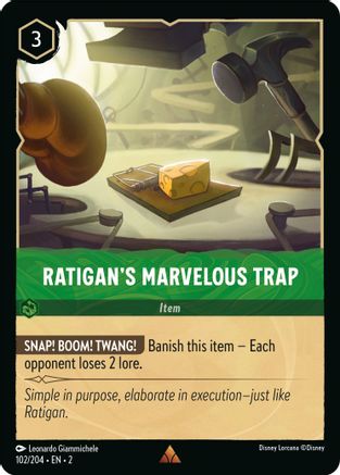 Ratigan's Marvelous Trap (102/204) - Rare - Cold Foil