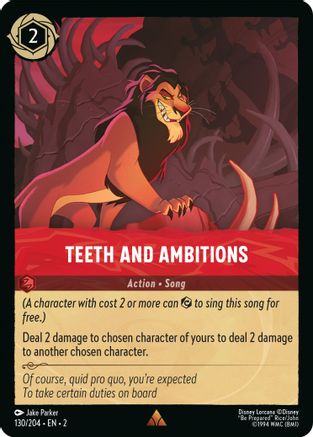 Teeth and Ambitions (130/204) - Rare