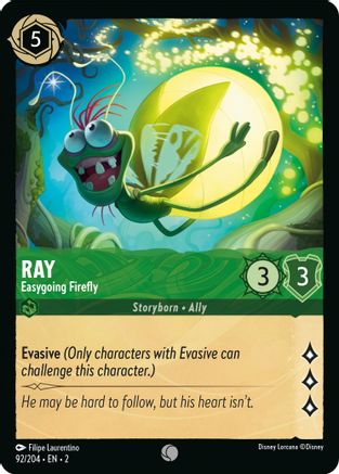 Ray - Easygoing Firefly (92/204) - Common - Cold Foil