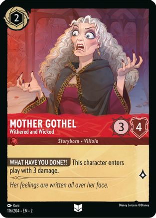 Mother Gothel - Withered and Wicked (116/204) - Uncommon