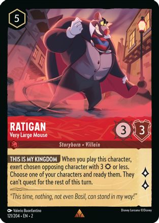 Ratigan - Very Large Mouse (121/204) - Rare