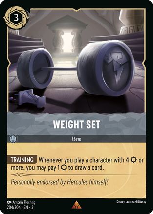 Weight Set (204/204) - Rare - Cold Foil