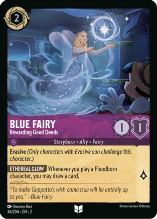 Blue Fairy - Rewarding Good Deeds (36/204) - Uncommon - Cold Foil