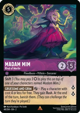 Madam Mim - Rival of Merlin (48/204) - Rare - Cold Foil