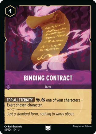 Binding Contract (65/204) - Uncommon - Cold Foil