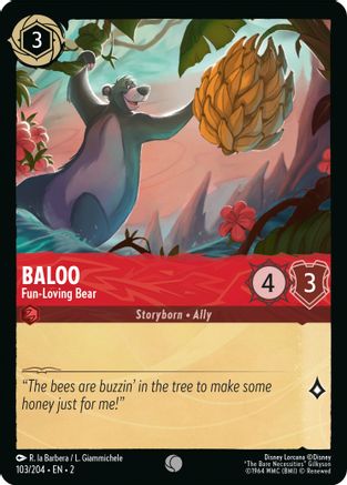 Baloo - Fun-Loving Bear (103/204) - Common