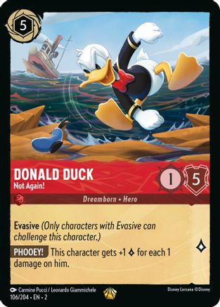 Donald Duck - Not Again! (106/204) - Legendary - Cold Foil