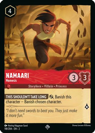 Namaari - Nemesis (118/204) - Super Rare