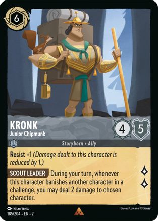 Kronk - Junior Chipmunk (185/204) - Rare - Cold Foil