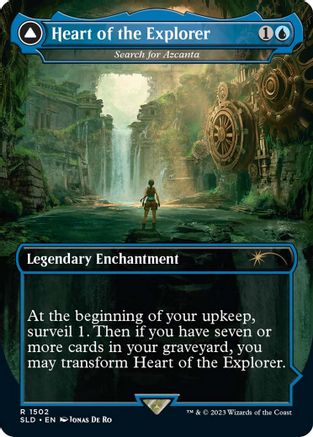 Search for Azcanta // Azcanta, the Sunken Ruin (SLD-1502) - rare (Borderless) - Foil