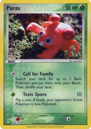 Paras (004/034) - TCGC  - Classic Collection - Holofoil