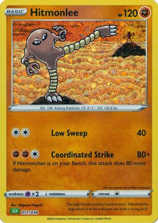 Hitmonlee (011/034) - TCGC  - Classic Collection - Holofoil