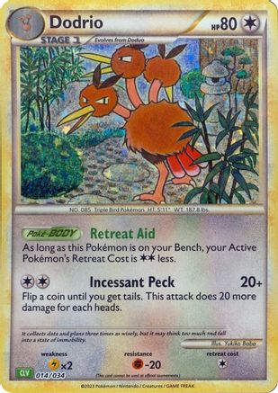 Dodrio (014/034) - TCGC  - Classic Collection - Holofoil
