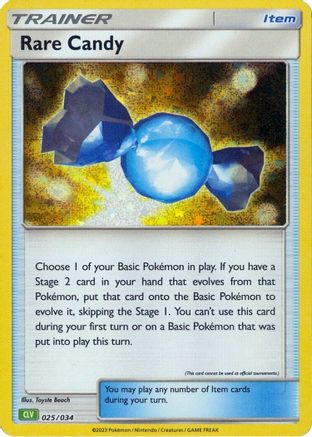 Rare Candy (CLV) (025/034) - TCGC  - Classic Collection - Holofoil