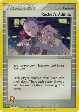 Rocket's Admin. (CLV) (026/034) - TCGC  - Classic Collection - Holofoil