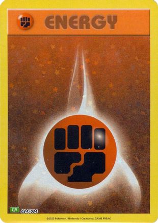 Basic Fighting Energy (034/034) - TCGC  - Classic Collection - Holofoil