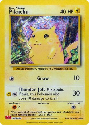 Pikachu (008/034) - TCGC  - Classic Collection - Holofoil