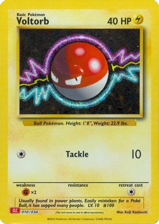Voltorb (010/034) - TCGC  - Classic Collection - Holofoil