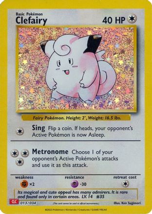 Clefairy (013/034) - TCGC  - Classic Collection - Holofoil