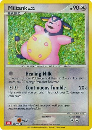 Miltank (017/034) - TCGC  - Classic Collection - Holofoil