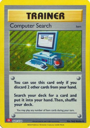 Computer Search (CLC) (020/034) - TCGC  - Classic Collection - Holofoil