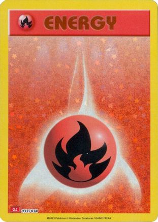 Basic Fire Energy (033/034) - TCGC  - Classic Collection - Holofoil