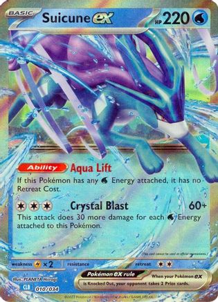 Suicune ex (010/034) - TCGC  - Classic Collection - Holofoil