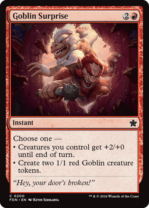 Goblin Surprise (FDN-200) - common - Foil