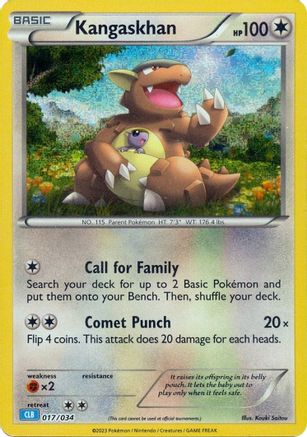 Kangaskhan (017/034) - TCGC  - Classic Collection - Holofoil