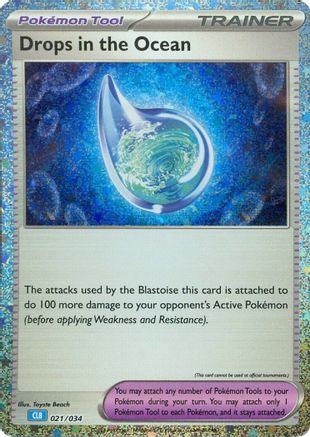 Drops in the Ocean (021/034) - TCGC  - Classic Collection - Holofoil