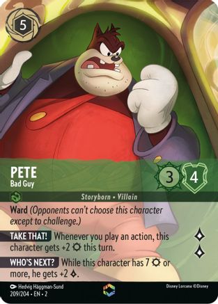 Pete - Bad Guy (Enchanted) (209/204) - Enchanted - Holofoil