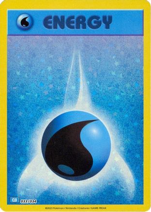 Basic Water Energy (033/034) - TCGC  - Classic Collection - Holofoil