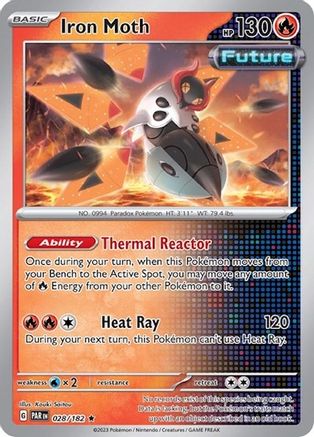 Iron Moth (028/182) - MCP  - Rare - Holofoil
