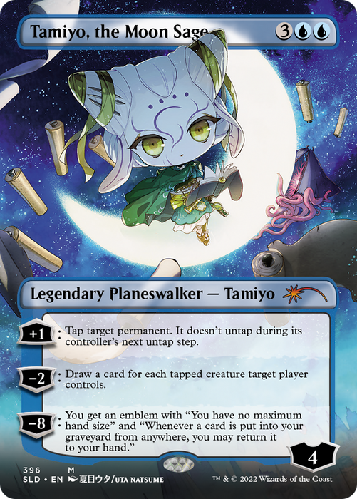 Tamiyo, the Moon Sage (SLD-396) - mythic (Borderless) - Foil