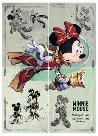 Minnie Mouse - Wide-Eyed Diver Puzzle Insert (Set of 4)  - ROTF - None