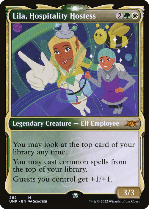 Lila, Hospitality Hostess (UNF-262) - mythic: (Showcase) - Foil