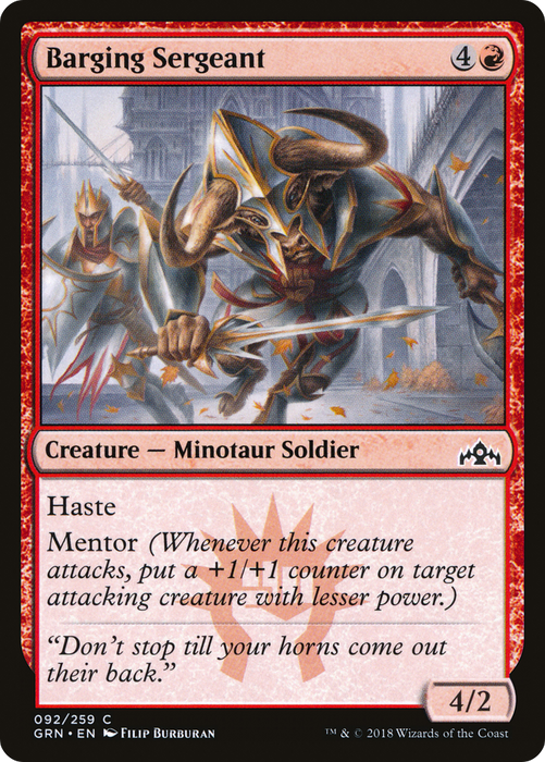 Barging Sergeant (GRN-092) - common - Foil