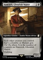 Hancock, Ghoulish Mayor (PIP-910) - rare: (Extended Art) - Foil