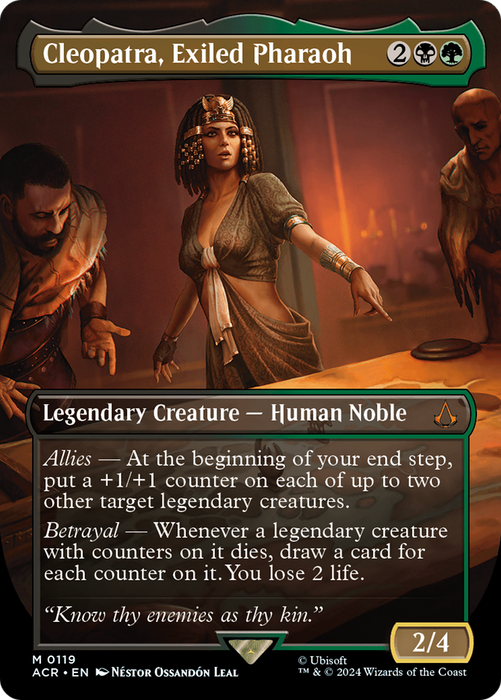 Cleopatra, Exiled Pharaoh (ACR-119) - mythic (Borderless) - Foil