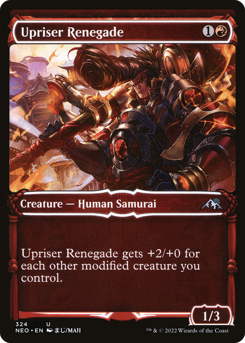 Upriser Renegade (NEO-324) - uncommon: (Showcase) - Foil