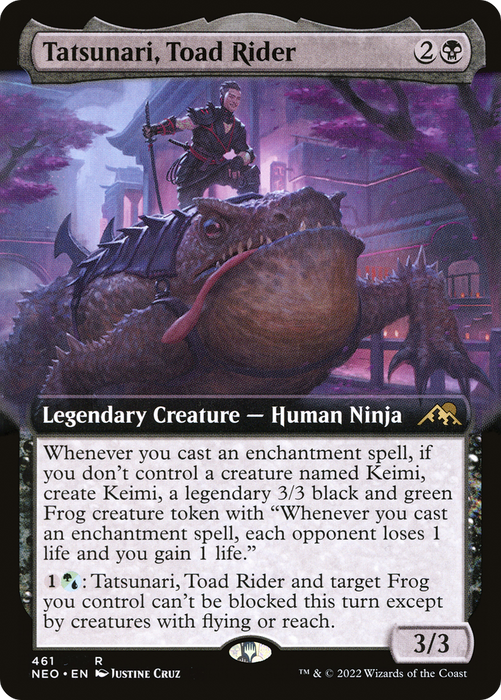 Tatsunari, Toad Rider (NEO-461) - rare: (Extended Art)