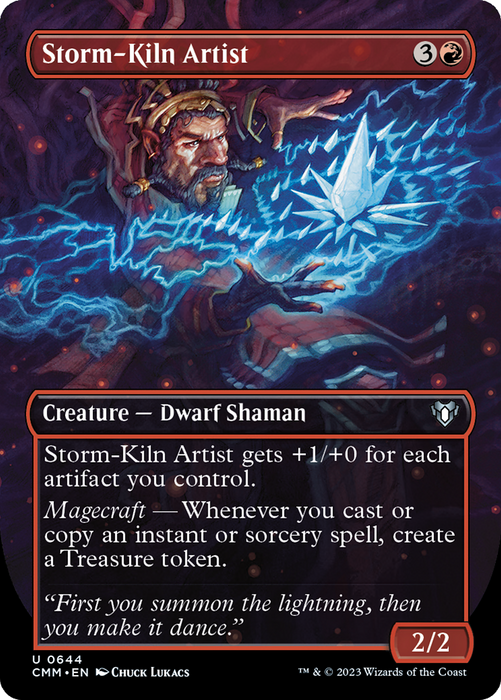 Storm-Kiln Artist (CMM-644) - uncommon (Borderless) - Foil
