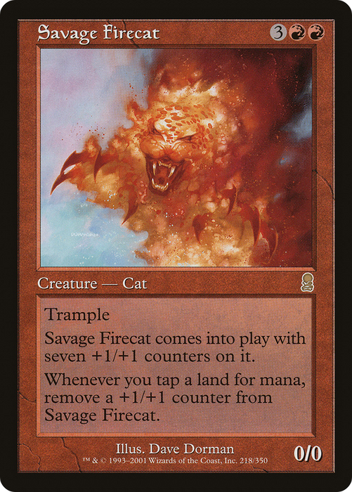 Savage Firecat (ODY-218) - rare