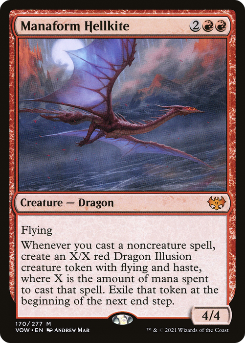 Manaform Hellkite (VOW-170) - mythic - Foil