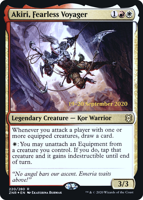 Akiri, Fearless Voyager (PRE-220S) - rare - Foil