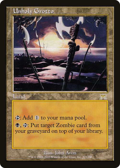 Unholy Grotto (ONS-327) - rare - Foil