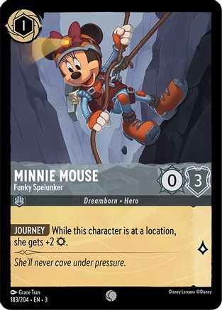 Minnie Mouse - Funky Spelunker (183/204) - Common