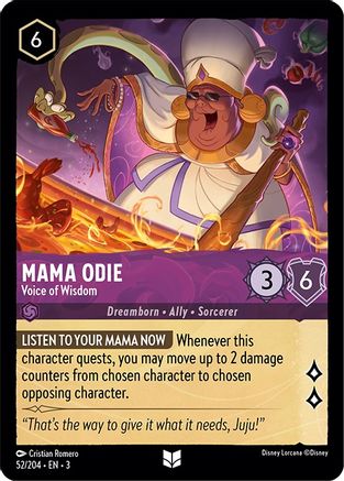 Mama Odie - Voice of Wisdom (52/204) - Uncommon - Cold Foil